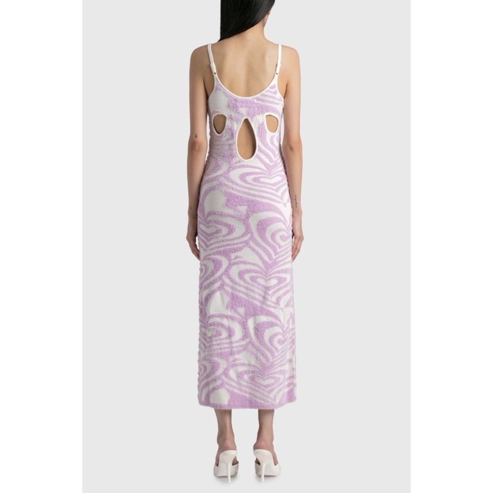 House of Sunny Groove Is In The Heart Hockney Midi Dress, Lavender Pink, XS, NWT - Picture 3 of 11